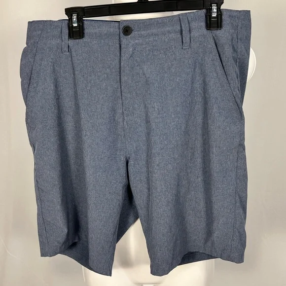 Denali Heather Navy Blue Stretch Hybrid Shorts Mens 34 D427617S - Picture 3 of 11